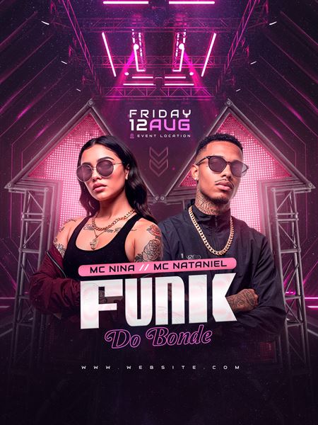 Flyer Funk do Bonde PSD - Template Photoshop Editável